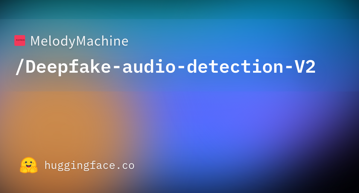 Deepfake audio detection model on Hugging Face